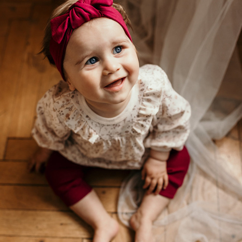 Bloom Eevi Legginsy bawełniane - beżowy