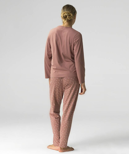 NLP-483 Piżama Damska  Atlantic- pudrowy