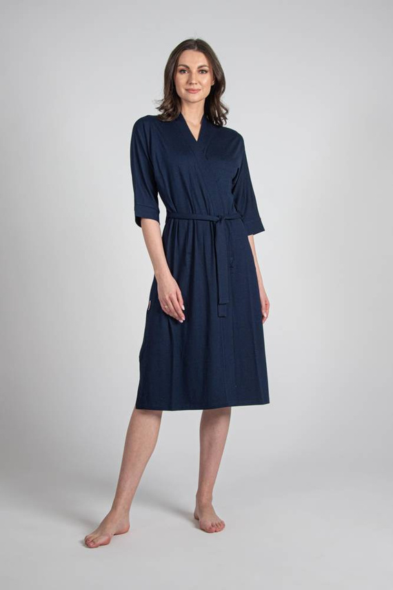 942 Visa Szlafrok Długi De Lafense - granat