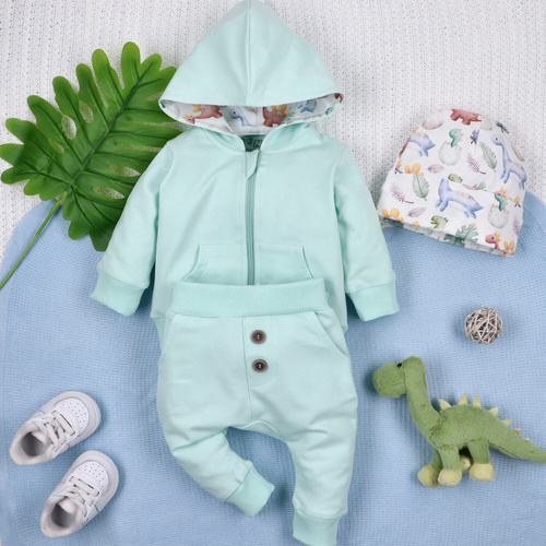 ABN-5576 Dino Explorer Bluza dresowa dziecięca Nini – bawełna organiczna, wygodny fason