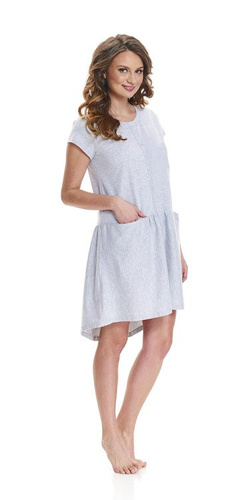 9445 Koszula Nocna ciążowa i do karmienia Doctor Nap - grey melange