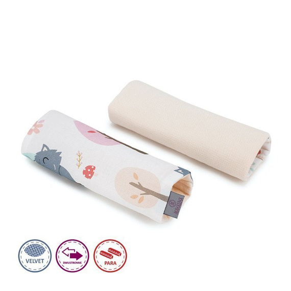 Ochraniacze na pasy Sawanna Velvet Makaszka