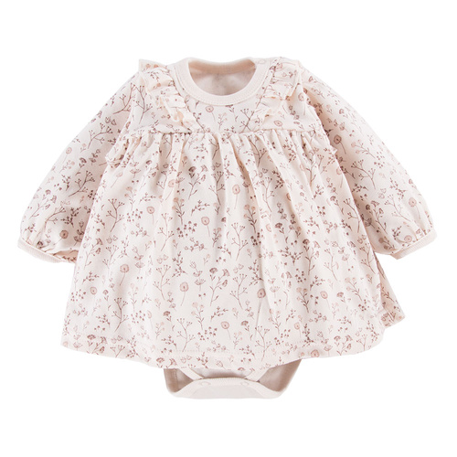 Bloom Eevi Tunika z długim rękawem - ecru druk