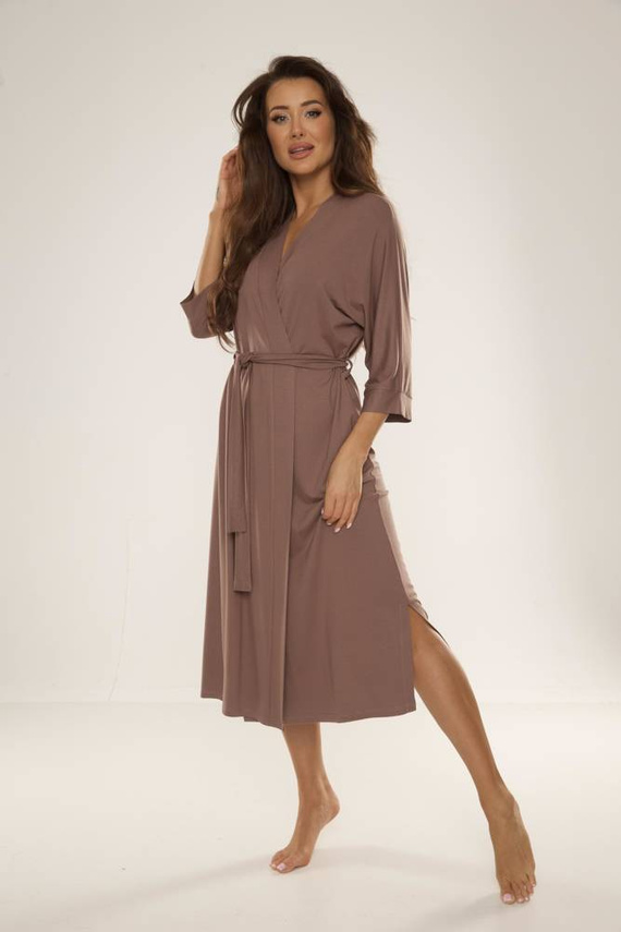 942 Visa Szlafrok Długi De Lafense - mocca