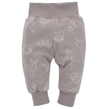 Slow Life Pinokio Legginsy niemowlęce - beż druk
