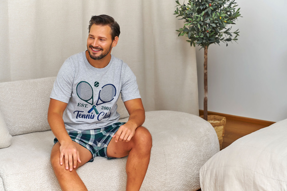 Piżama męska 7401 Tennis Doctor Nap 95% bawełna
