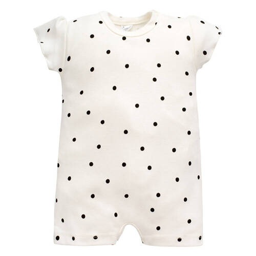 Tres Bien Pinokio Rampers niemowlęcy - ecru groszki