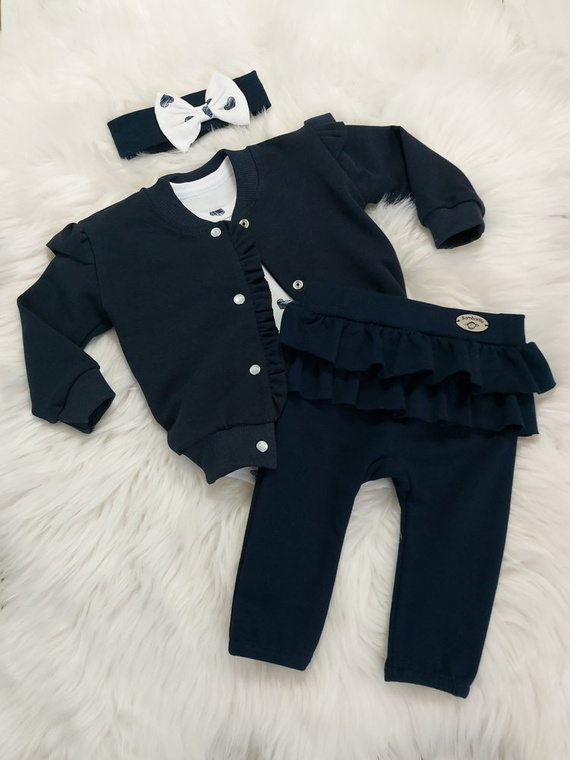 Nadia Bambarillo blezer dziewczęcy granatowy