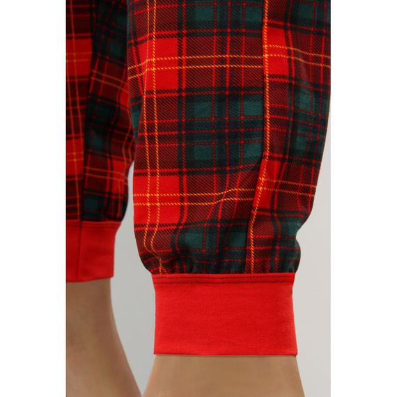 2576 Skrzat Piżama damska świąteczna Sesto Senso czerwony