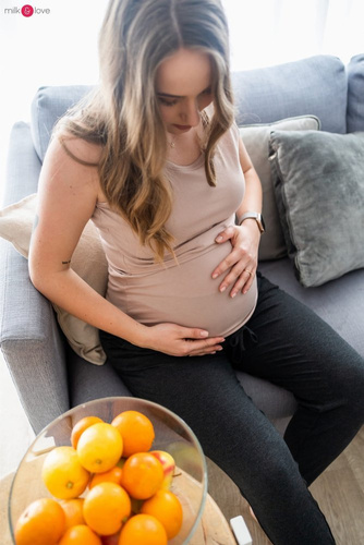 Milk Top Milk&Love koszulka ciążowa i do karmienia biały