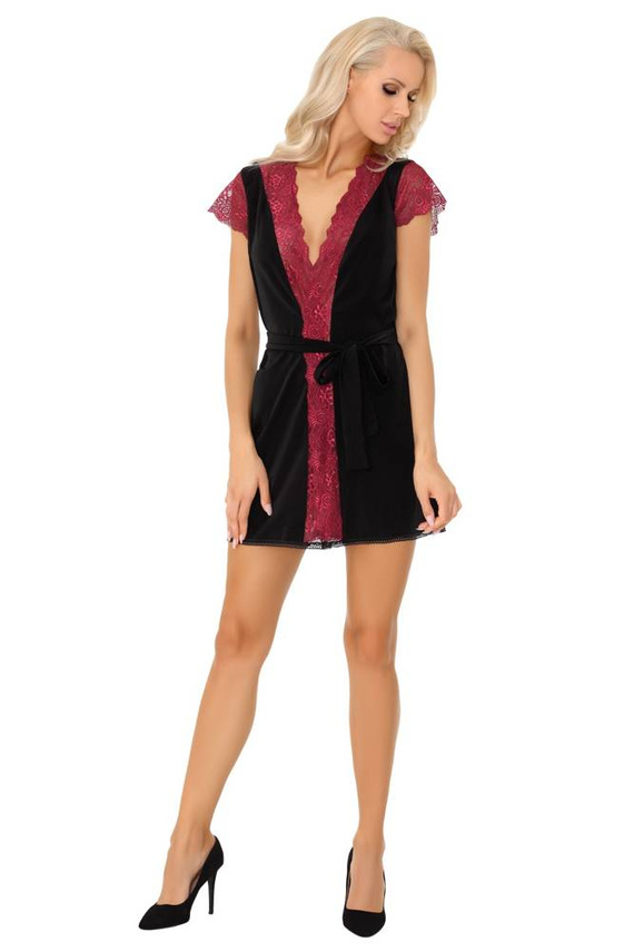 Kumiko LC 90428 Pink Rosses Collection Szlafrok damski LivCo Corsetti