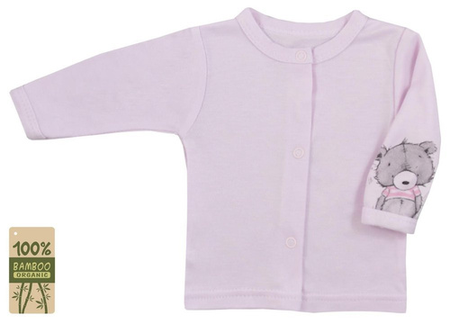 Kaftan  niemowlęcy "TOMMY BAMBUS" Koala - różowy