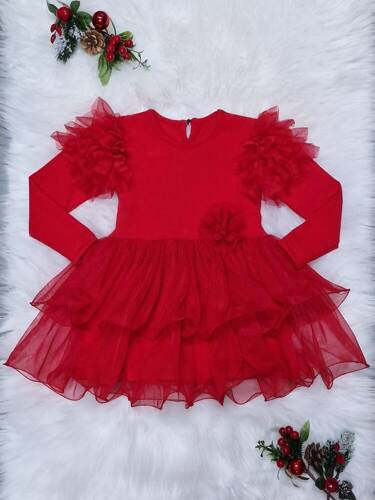 Carmen Sukienka Bambarillo czerwony