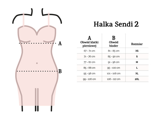 Halka Dkaren Sendi 2 bawełniana z koronką na regulowanych ramiączkach - czekoladowa