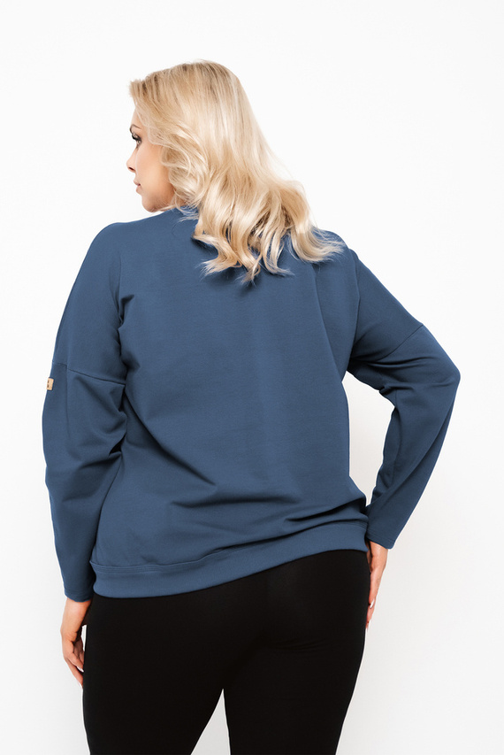 Karina Bluza damska Fashion - jeansowy