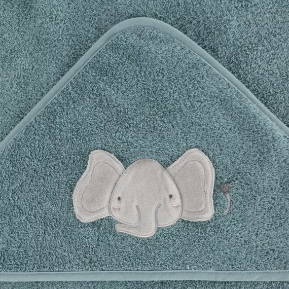 Baby 59 Słonik niemowlęce okrycie kąpielowe Eurofirany niebieski