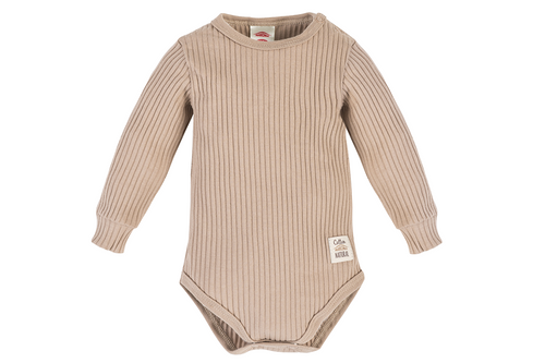 "Natural Harmony" Makoma Body niemowlęce z długim rękawem fango