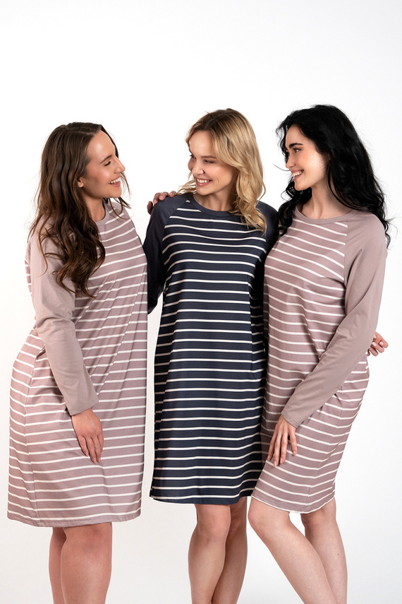 Oda koszula nocna Italian Fashion - druk cappuccino