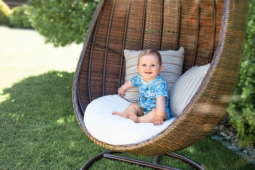 Nature Ewa Klucze Rampers chłopięcy - druk niebieski