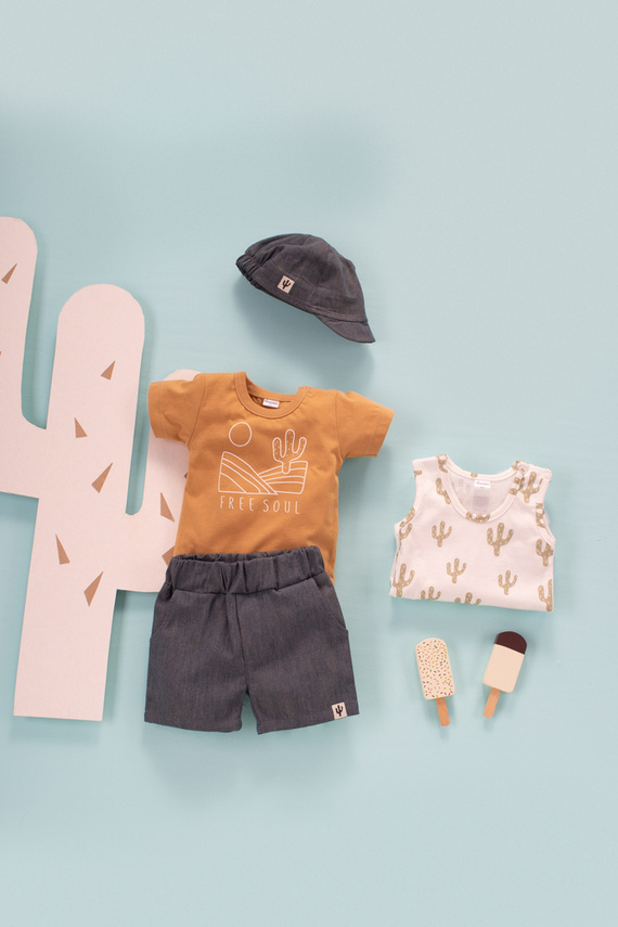 Free Soul Pinokio Body z krótkim rękawem- żółty