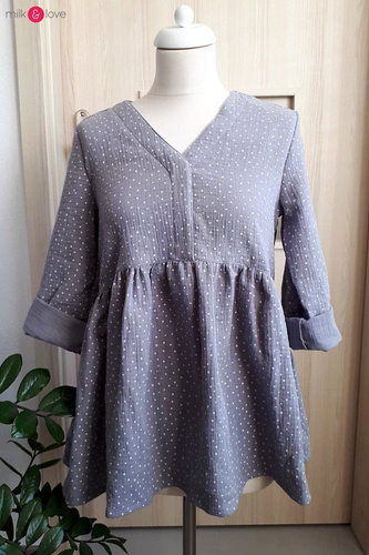 Mother Nature Milk&Love Tunika do karmienia wrzosowy