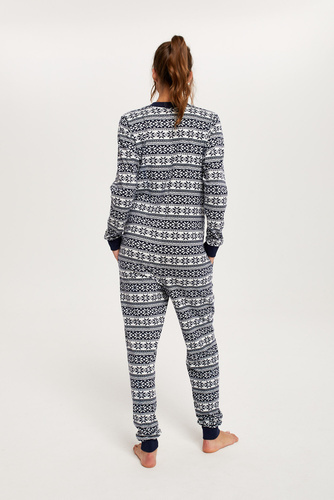 Alaska Kombinezon damski Italian Fashion- granatowy