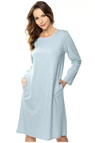 86564 Good Night koszula nocna Mewa druk kropki 