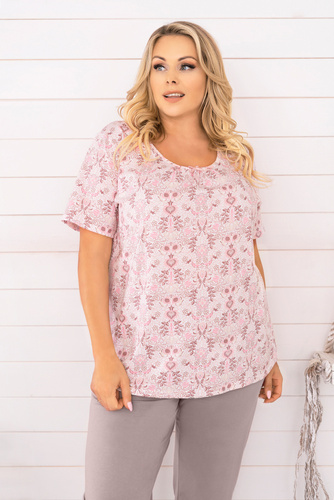 Kalmia Piżama Damska krótki rękaw, 3/4 spodnie Italian Fashion- druk