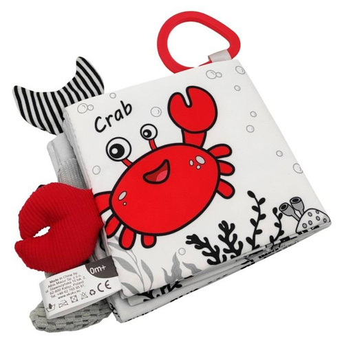 ALA0480 Marine Animals Kontrastowa książeczka sensoryczna Akuku