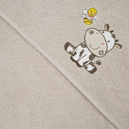 Baby 67 Krówka niemowlęce okrycie kąpielowe Eurofirany beżowy