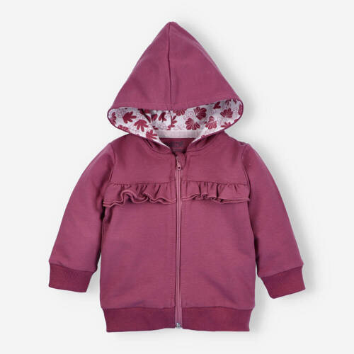 Wesoła Panda Bluza dresowa z bawełny organicznej Nini fioletowy