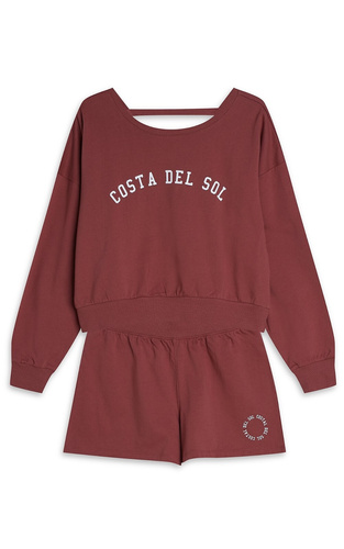 42772 Nimes Piżama Damska Homewear Henderson - brązowy