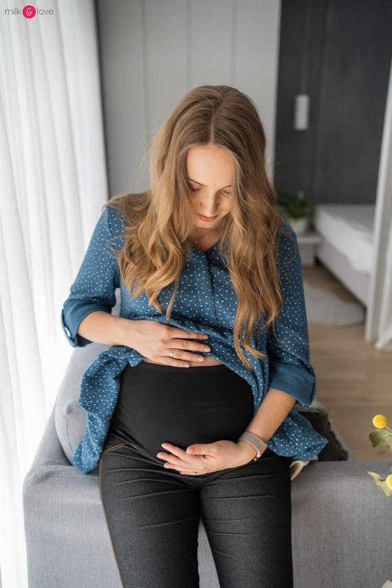 Mother Nature Milk&Love Tunika do karmienia wrzosowy