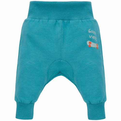 Orange Flip Pinokio Legginsy niemowlęce - turkusowy