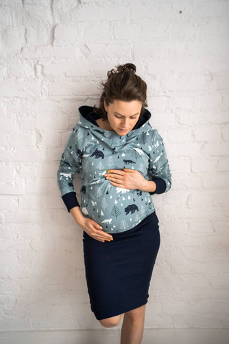 Milk Please Milk&Love bluza do karmienia w leśny print