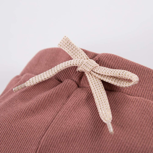 Daisy Eevi Legginsy ze ściągaczem - ciemny róż