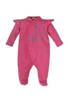 "FRISKY" Makoma Pajac niemowlęcy koralowy