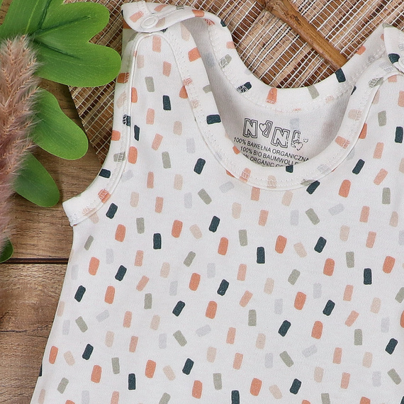 ABN-5325/KRE Śpiochy z bawełny organicznej Nini kremowy