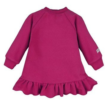 Sukienka z falbanką u dołu "Simply Comfy" Ewa Klucze- bordo