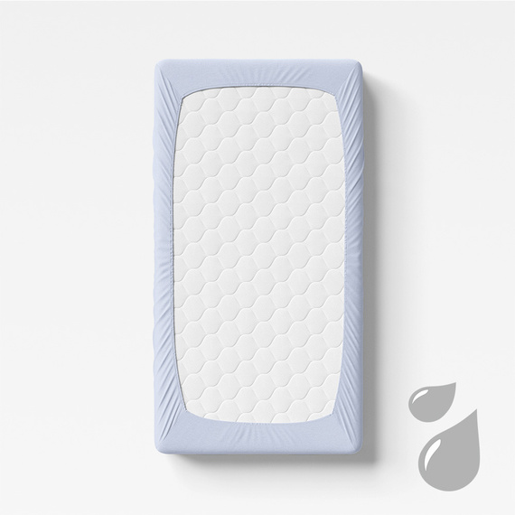 Eevi Prześcieradło dziecięce nieprzemakalny - jasny niebieski