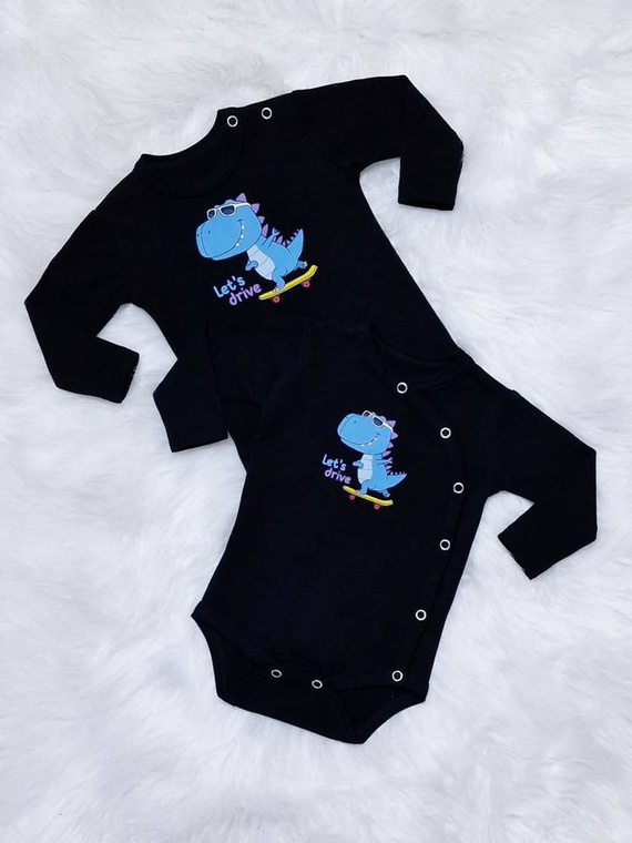 Let's Drive Bambarillo Body z długim rękawem kopertowe czarny