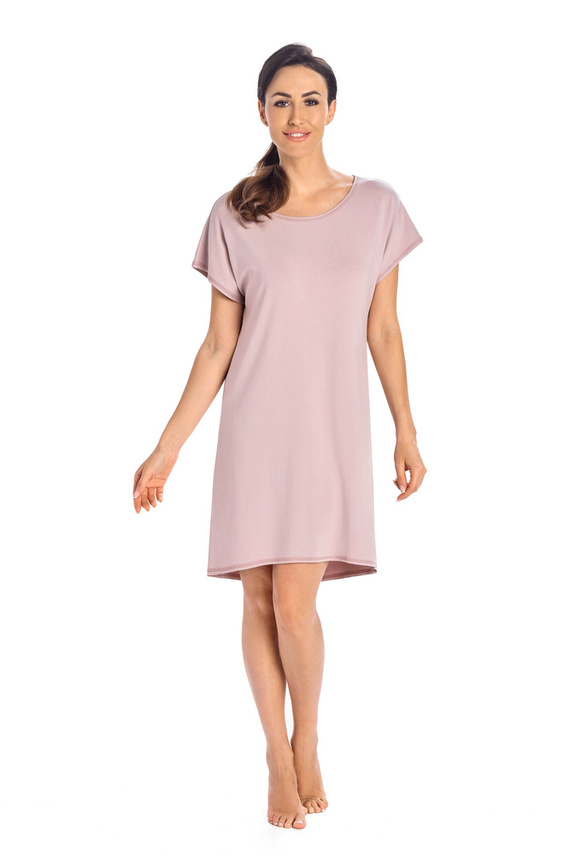 2810 Luzi koszula nocna, krótki rękaw Teyli - kakaowy