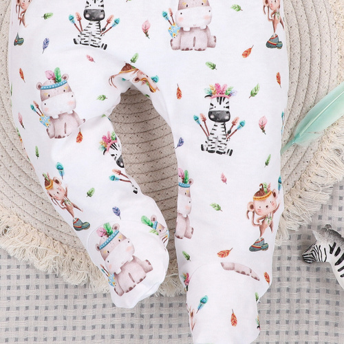 ABN-5542 Półśpiochy niemowlęce Happy Animals Nini z bawełny organicznej – komfort, bezpieczeństwo, ekologiczne