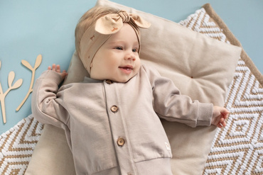 Wooden Pony Pinokio Opaska Dziecięca - brąz druk