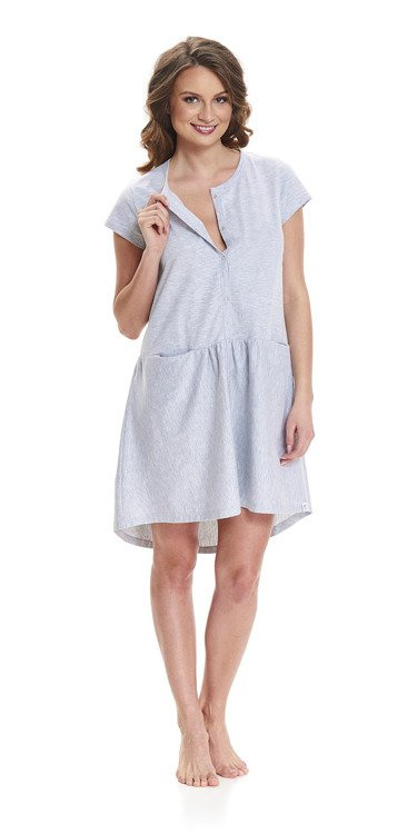 9445 Koszula Nocna ciążowa i do karmienia Doctor Nap - grey melange