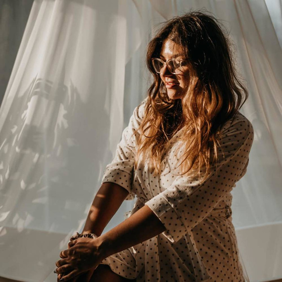 605 Perla Szlafrok damski Krótki Forex - ecru