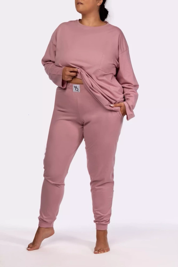 Homie longsleeve Piżama damska Mona pink