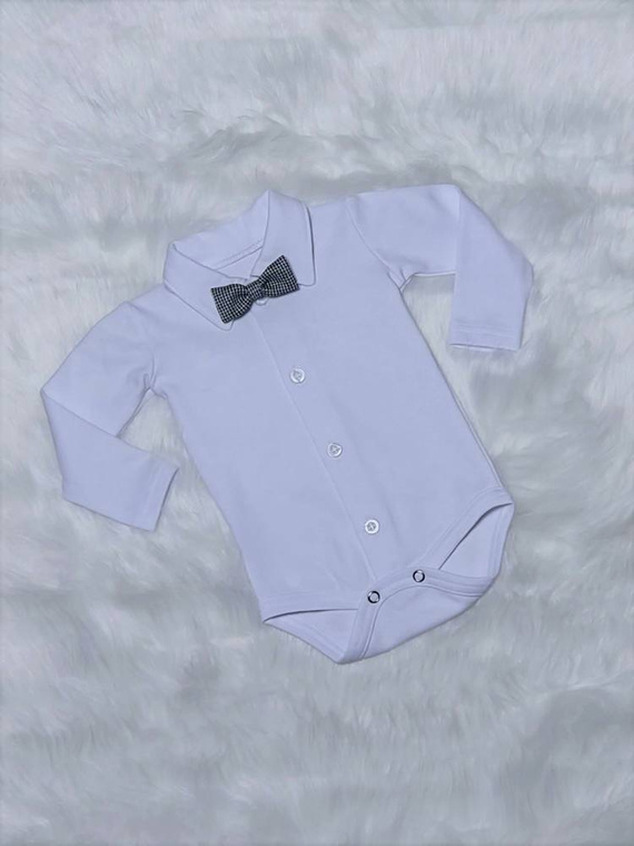 Miłosz Bambarillo Body z długim rękawem biały