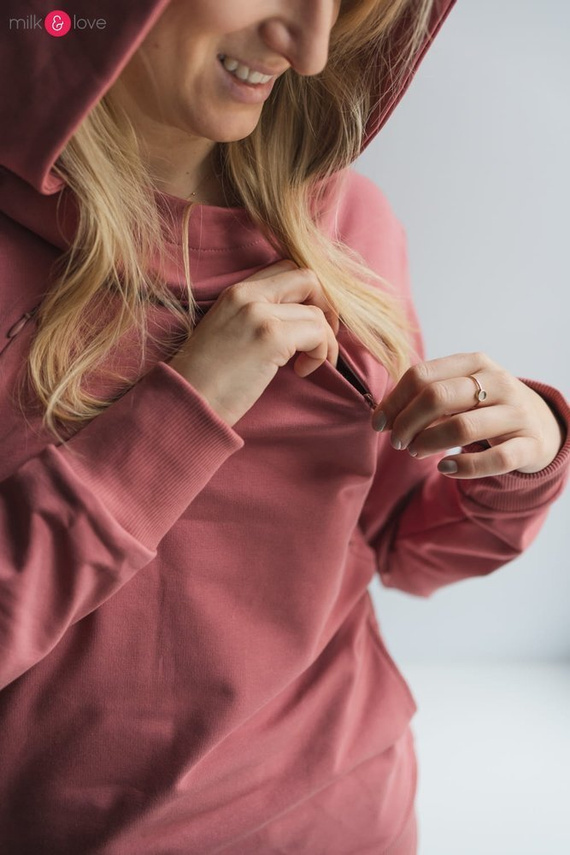 Milk Please Milk&Love bluza do karmienia dusty cedar