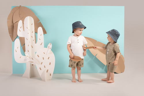 Free Soul Pinokio T-shirt polo z guzikami - ecru